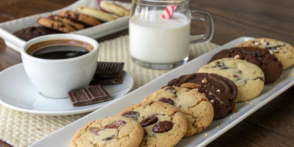 Serving Crumbl Cookies with coffee and milk for the best experience